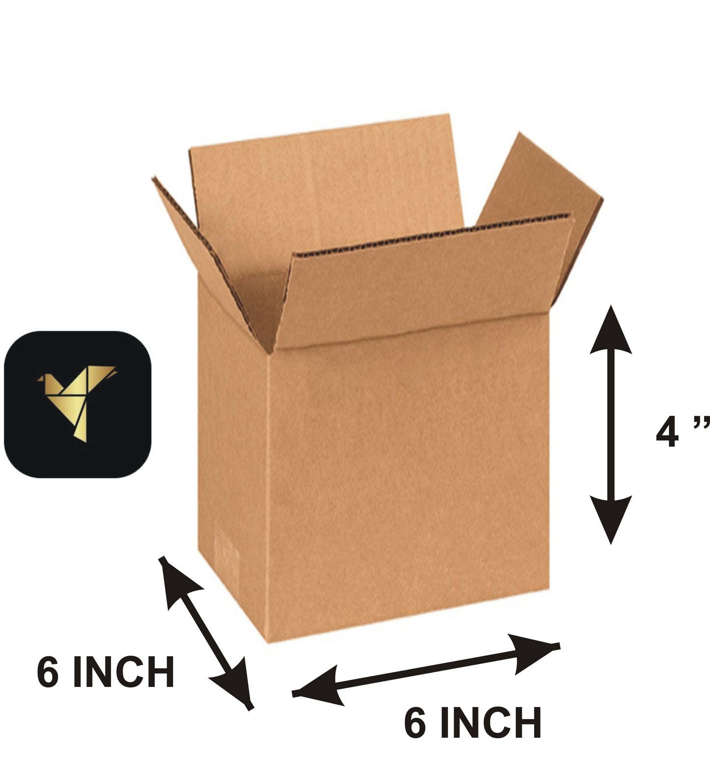Corrugated Box 6x6x4 (Bundle of 100)