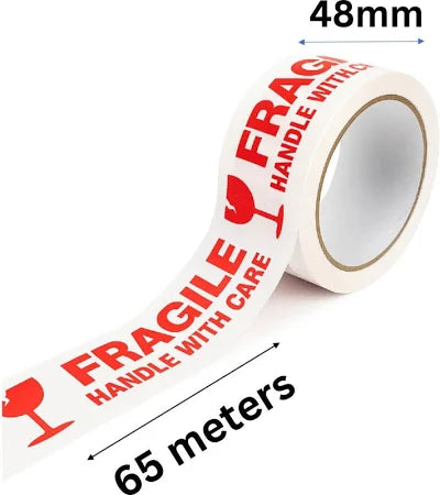 Fragile Tape  Set of 4 Rolls  (Handle with Care)